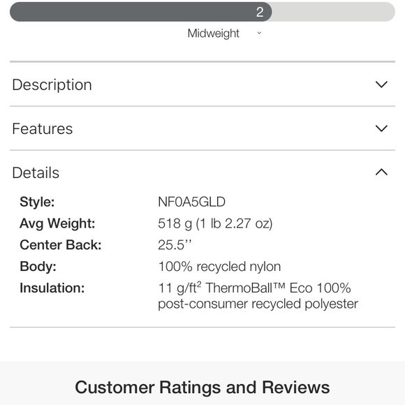 North face jacket - Picture 9 of 10